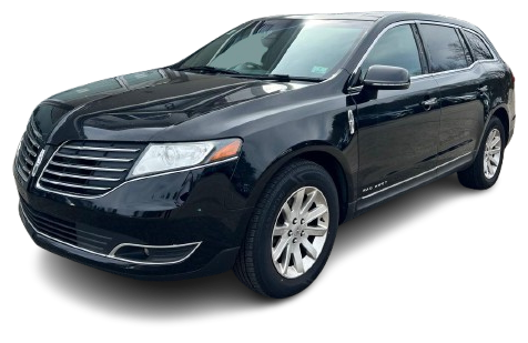 A black lincoln mkx is shown on a white background.