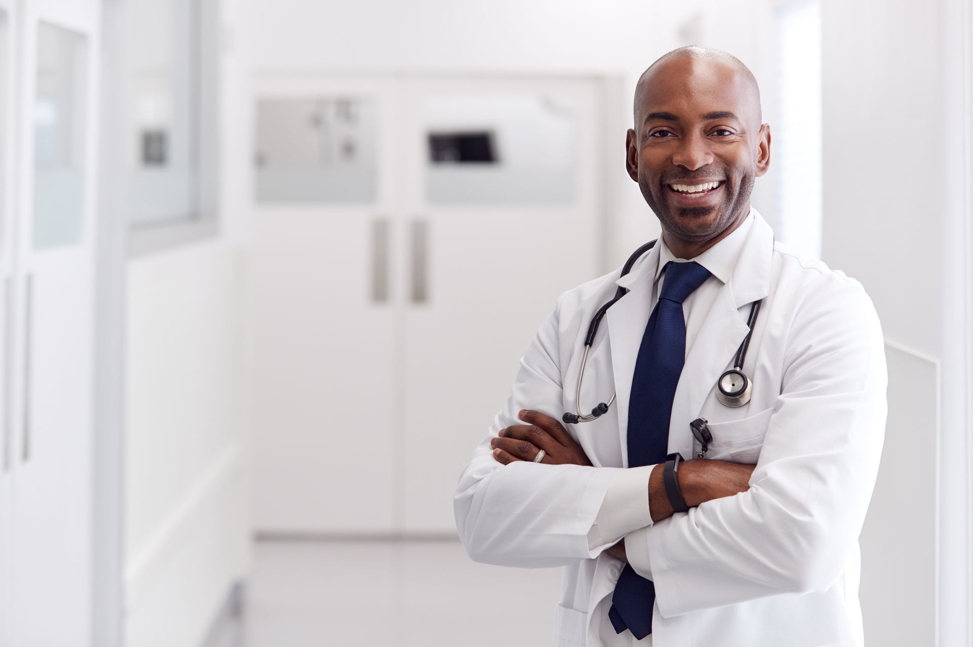 Smiling doctor