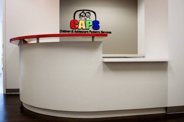 lobby at CAPS Pediatrics office