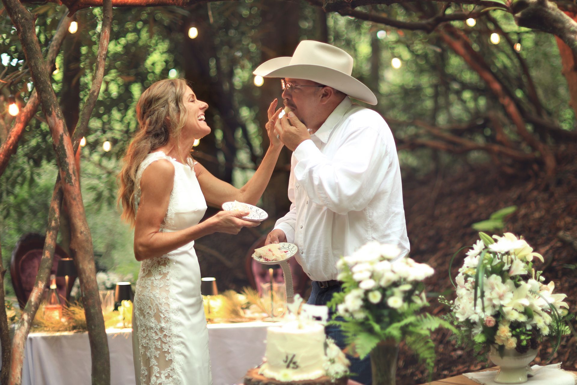 Private Waterfall Wedding Dinner in Blue Ridge Mountain