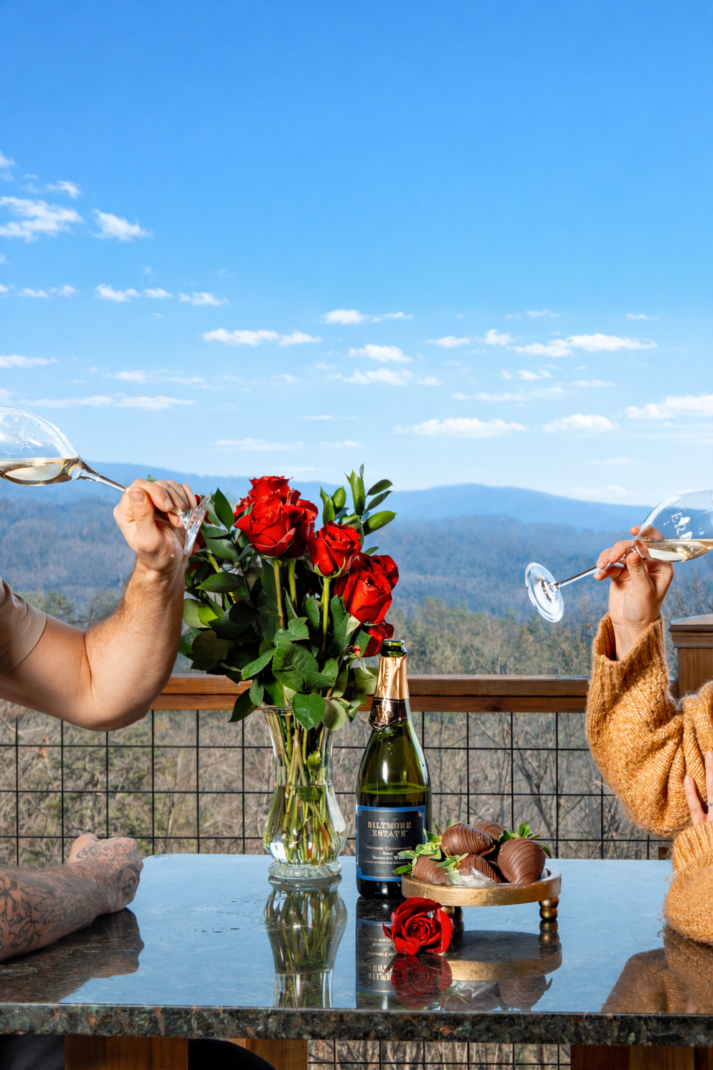 A group of people are hiking in the woods.