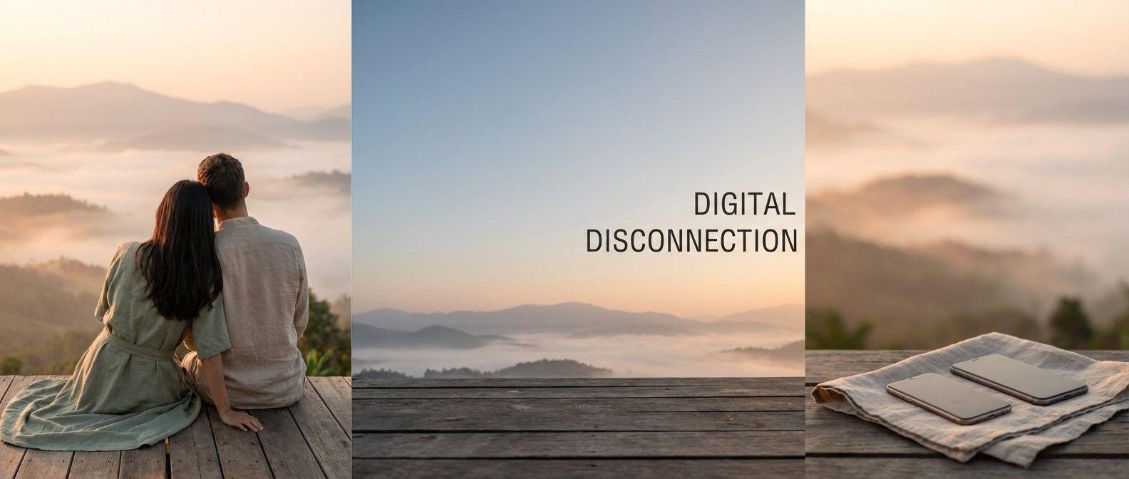 A group of people are hiking in the woods.