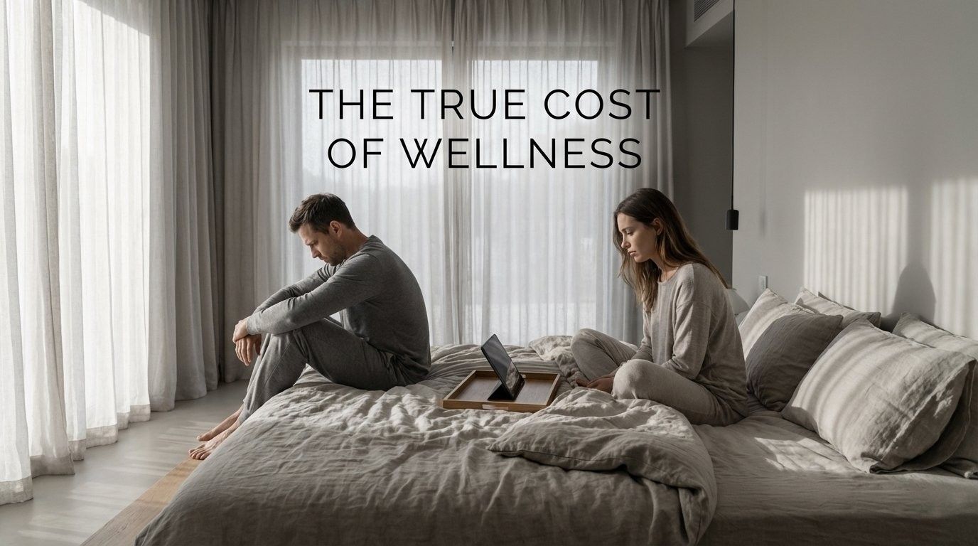 A group of people are hiking in the woods.