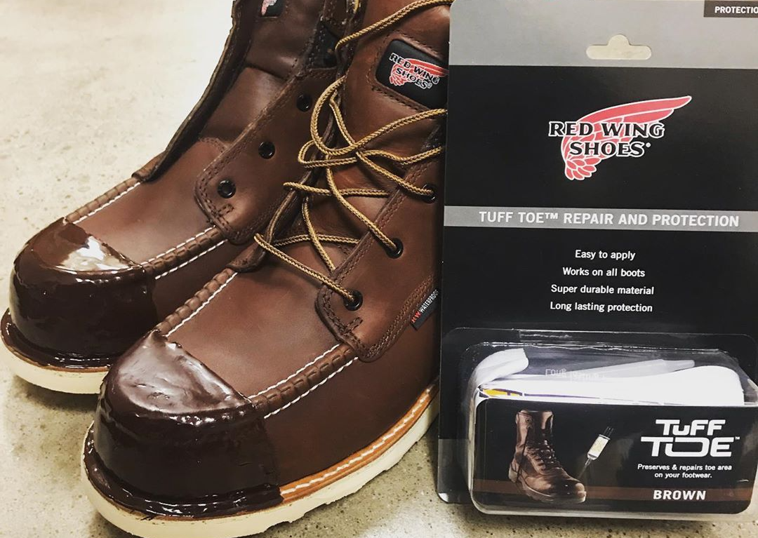 Brown Tuff Toe Red Wings 405 Traction Tred with brown Tuff Toe