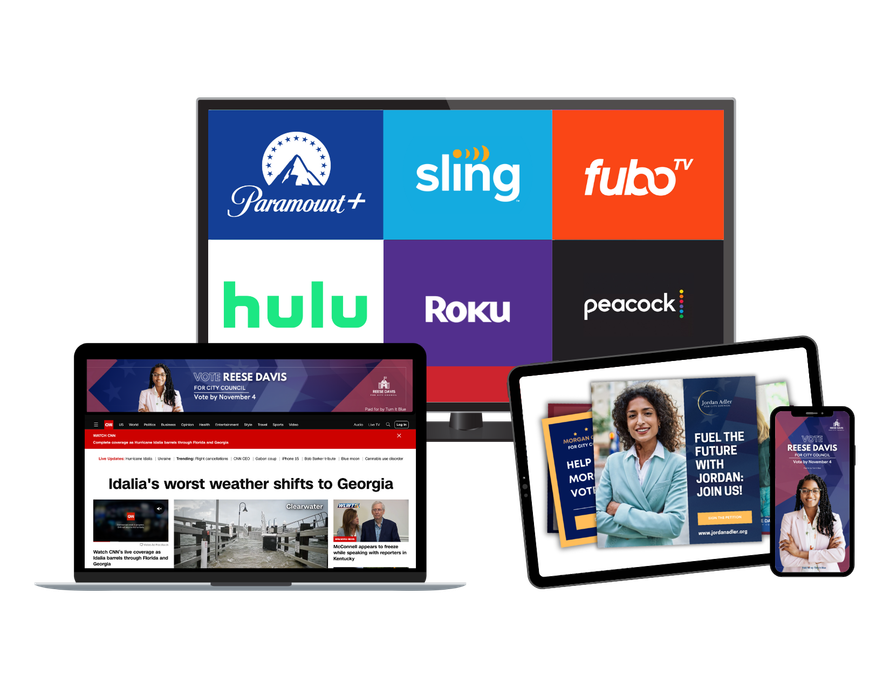 There are many different types of televisions , laptops , tablets , and phones.