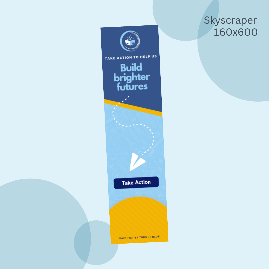 A bookmark that says skyscraper 160x600 on it