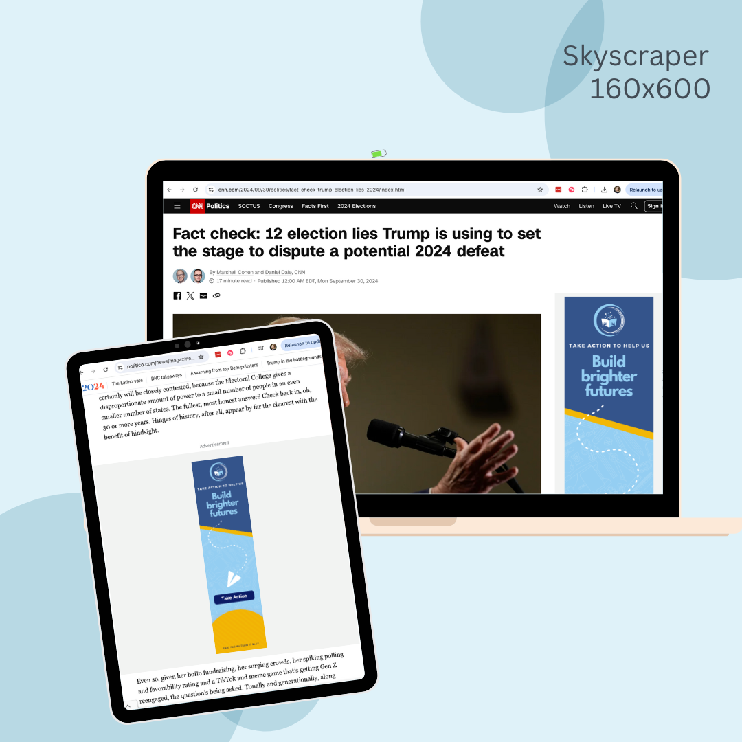 A laptop and a tablet are sitting next to each other on a table.
