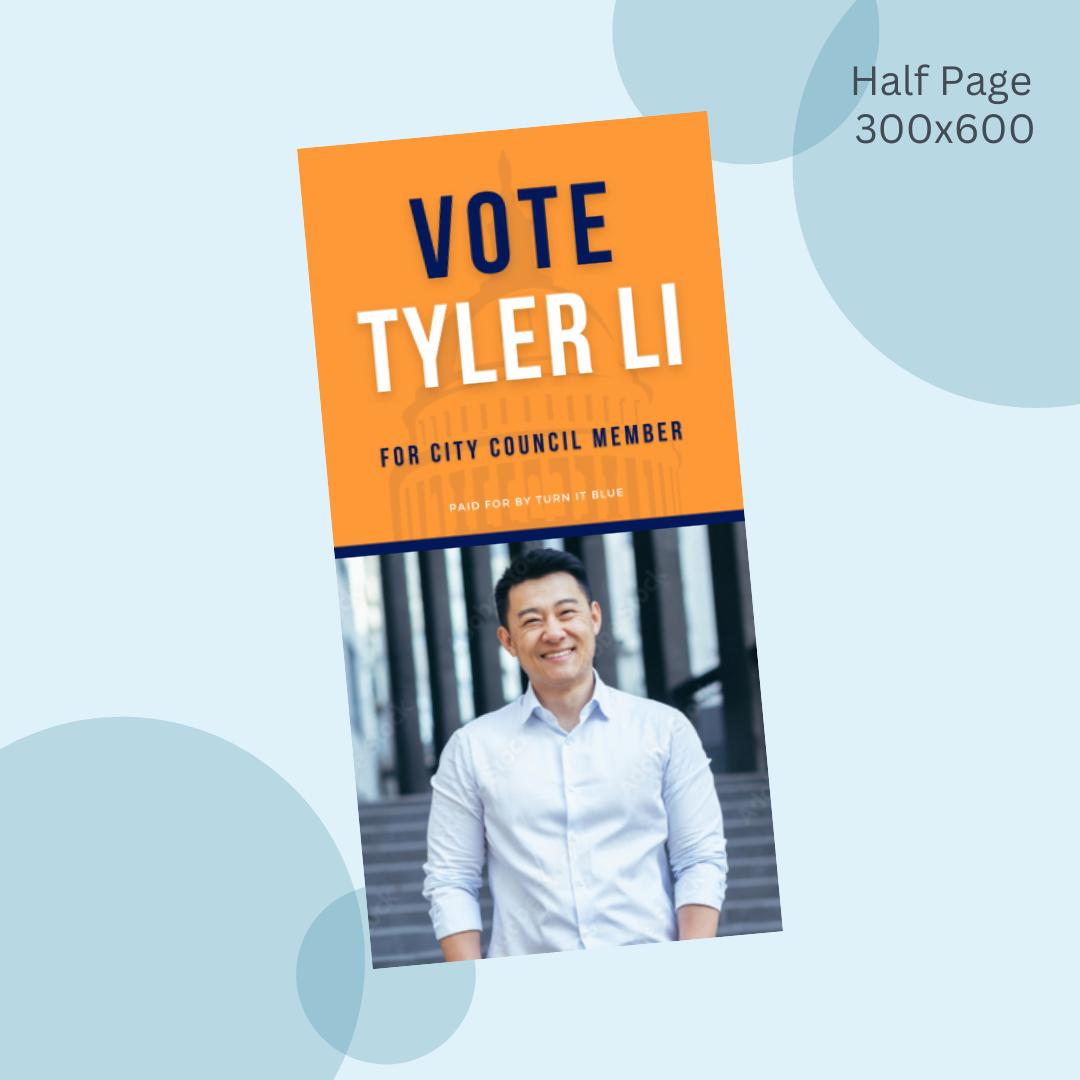 A poster that says vote tyler li on it
