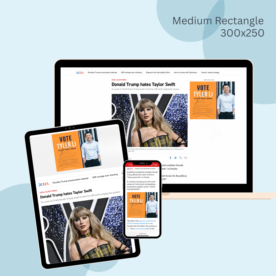 A laptop , tablet , and cell phone are displaying a website.