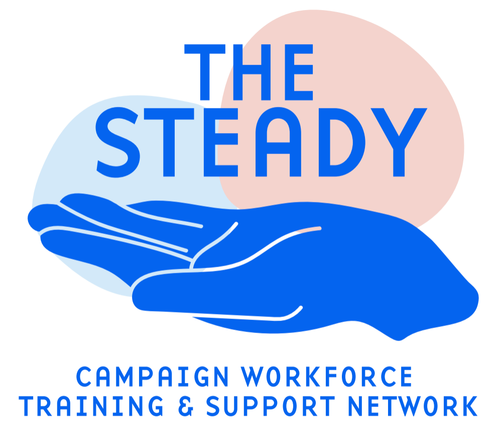 A logo for the steady campaign workforce training and support network