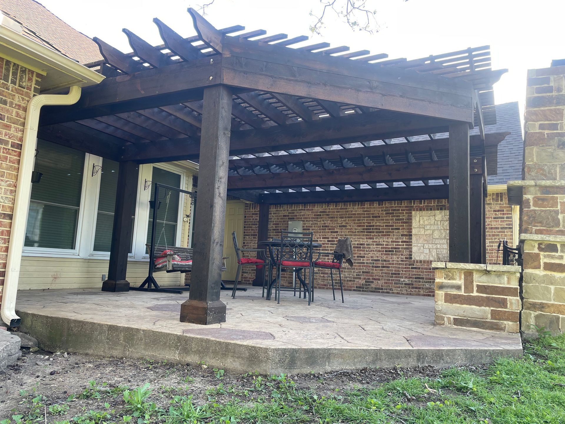 stained pergola services