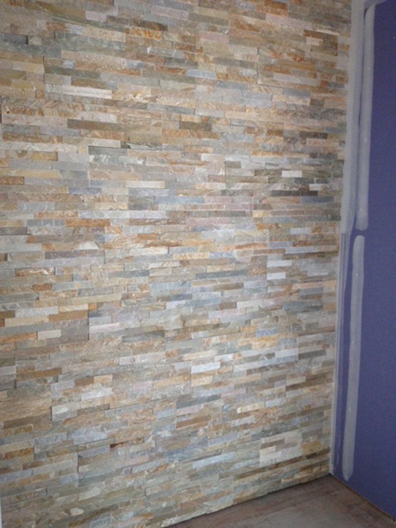 multi colored stone wall