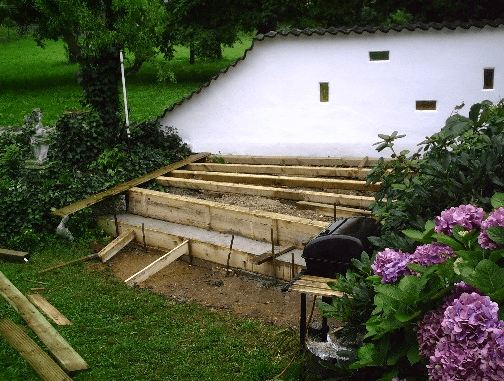Holzarbeiten für Terrasse