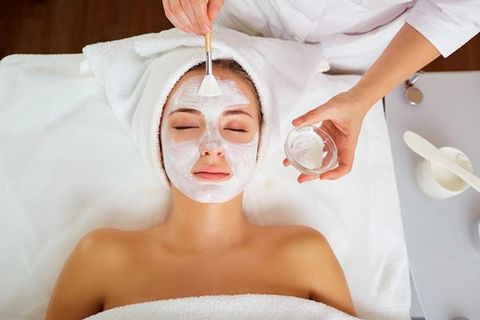 Beauty Salon —  Woman In Mask On Face In Spa Beauty Salon in Temple Hills, MD