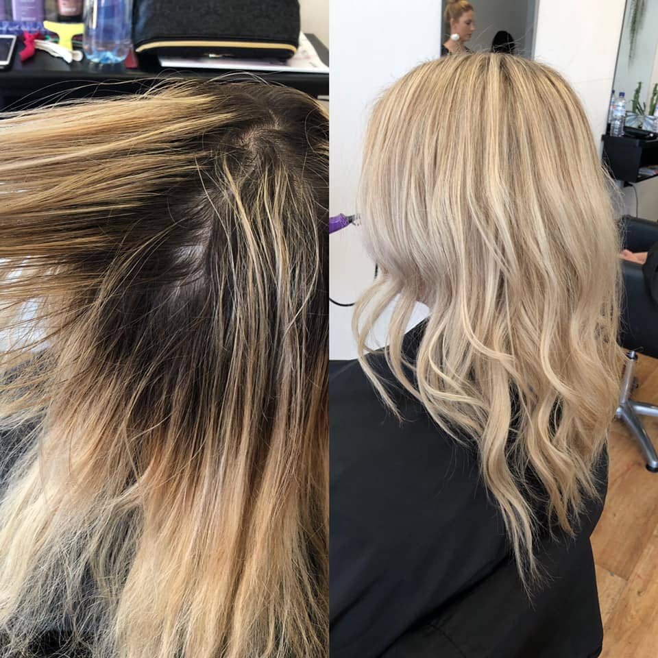 Before & After Hair Coloured — Hairdresser in Emerald, QLD