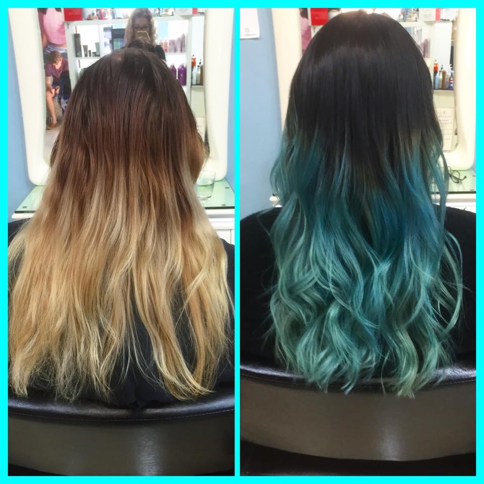 Hair Colour Before & After — Hairdresser in Emerald, QLD