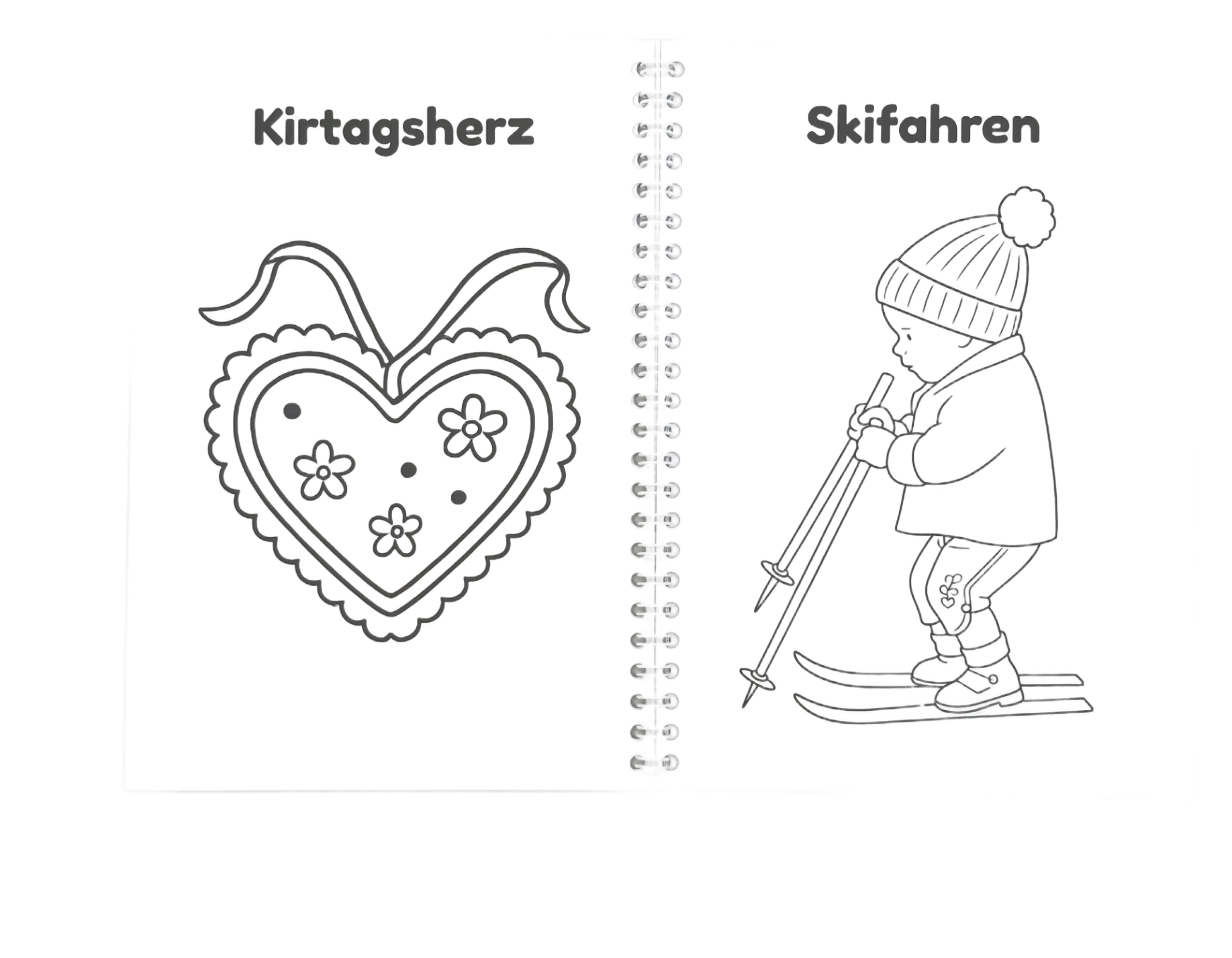 Kinder Trachten Malbuch