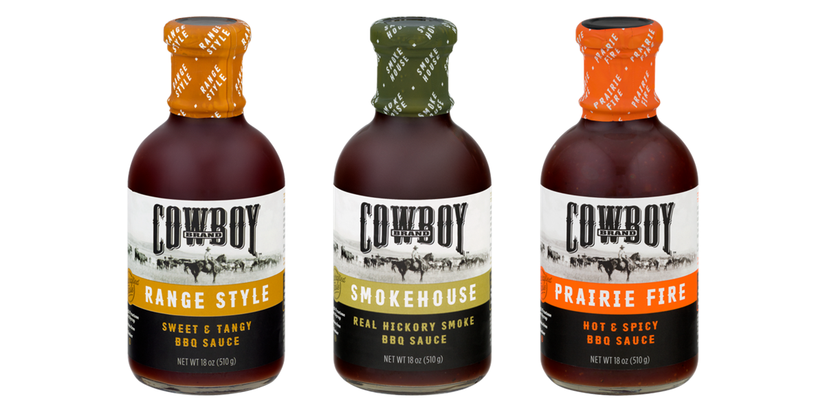3 Bottles of Assorted Cowboy BBQ Sauce