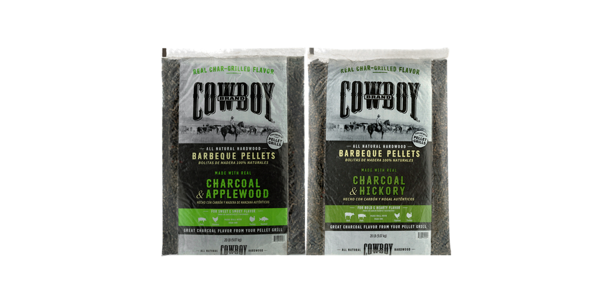 Cowboy Barbeque Charcoal & Hardwood Pellet Bags