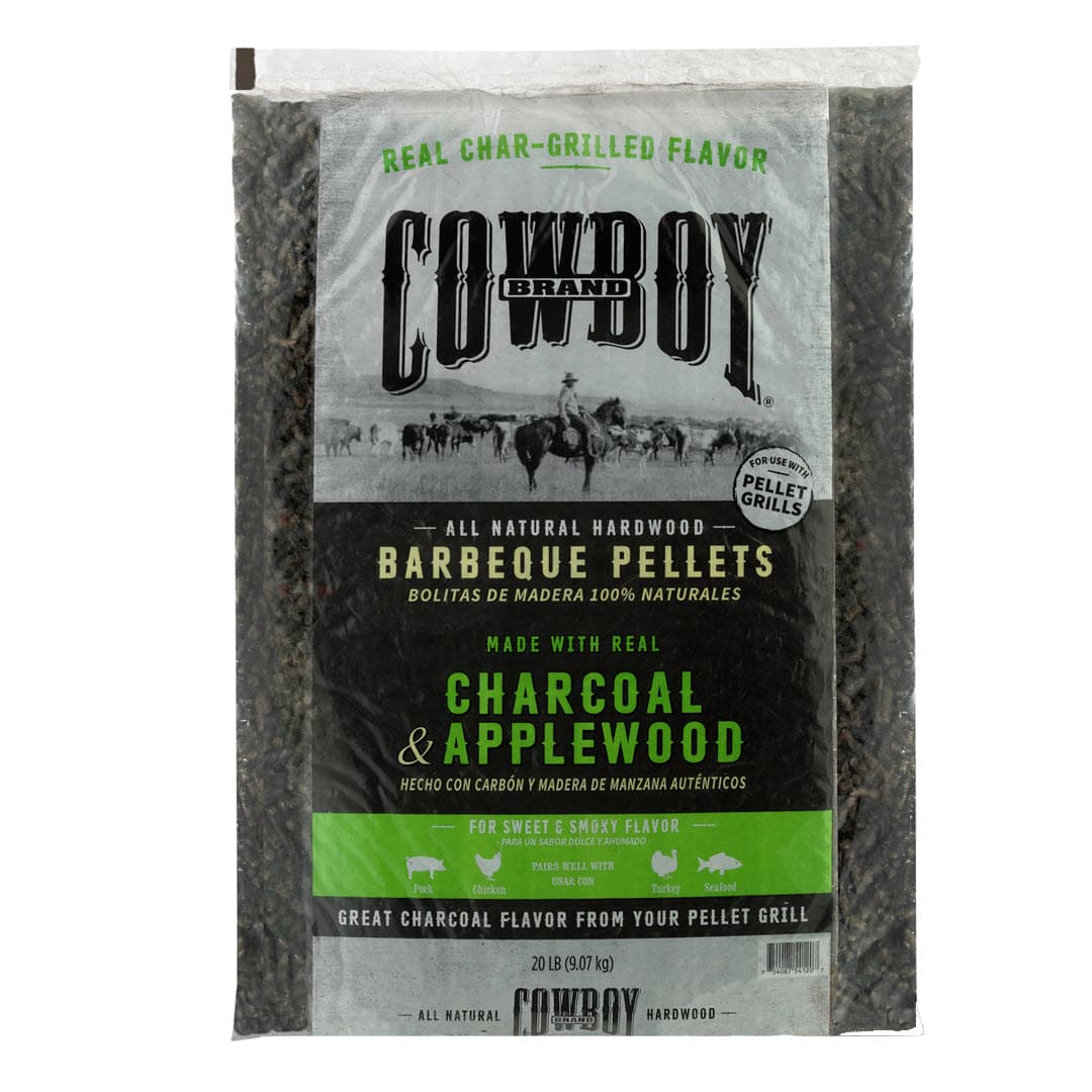 Bag of Cowboy Charcoal & Applewood Barbeque Pellets