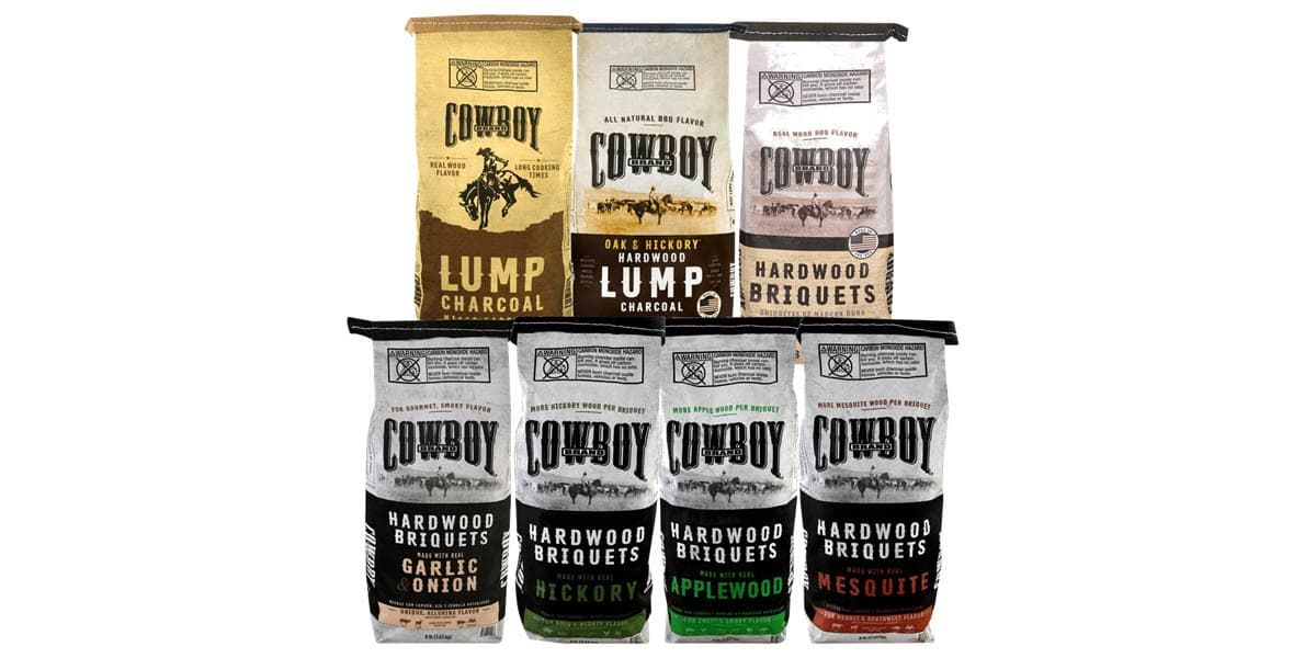 Assortment of Cowboy Lump and Briquet Charcoal