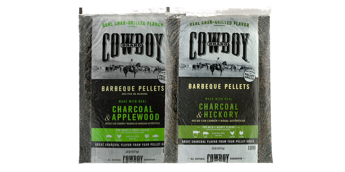 Cowboy Barbeque Charcoal & Hardwood Pellet Bags
