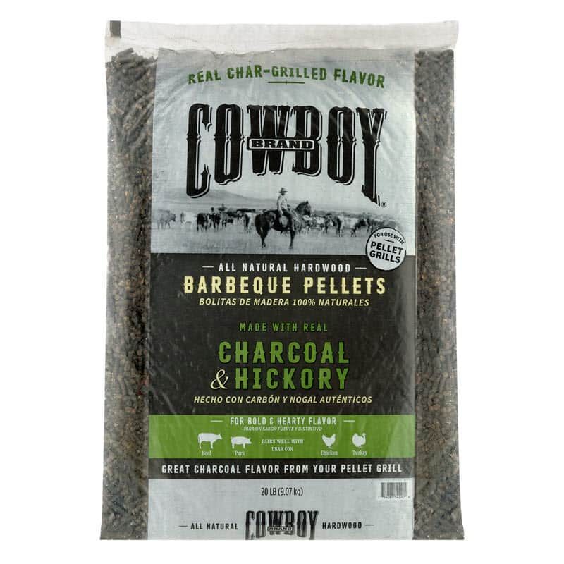 Bag of Cowboy Charcoal & Hickory Barbecue Pellets