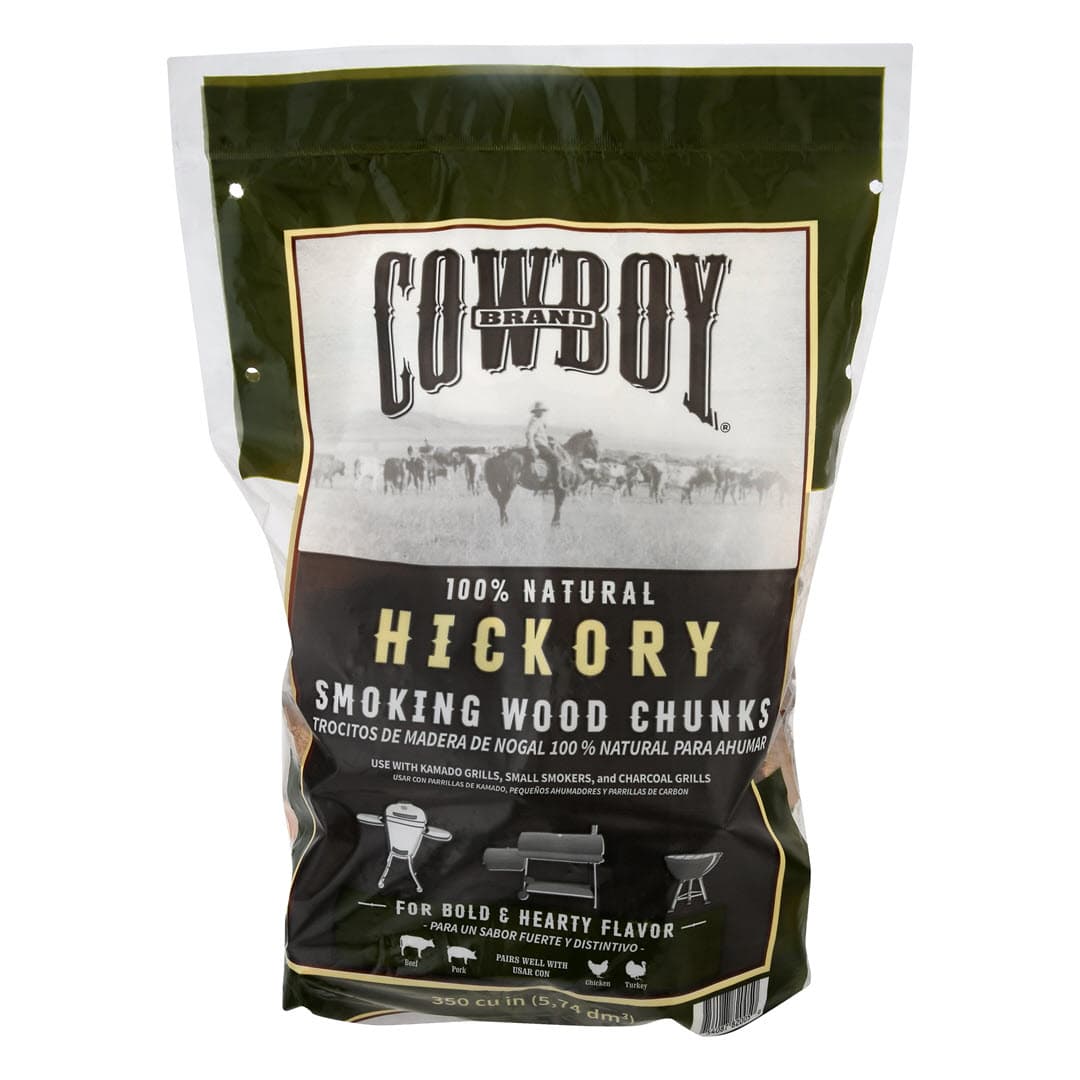 Cowboy Hickory Smoking Wood Chunks Bag