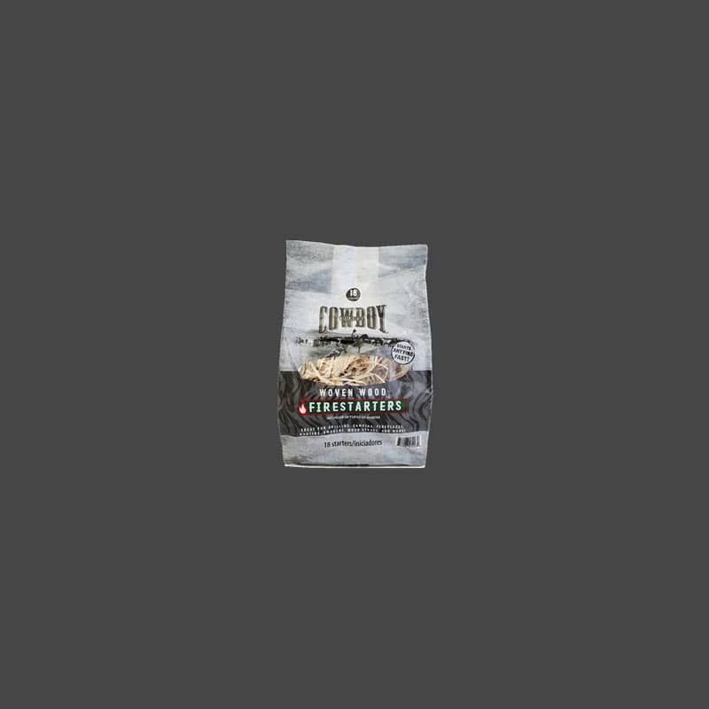 Bag of Cowboy woven wood tumbleweed firestarters