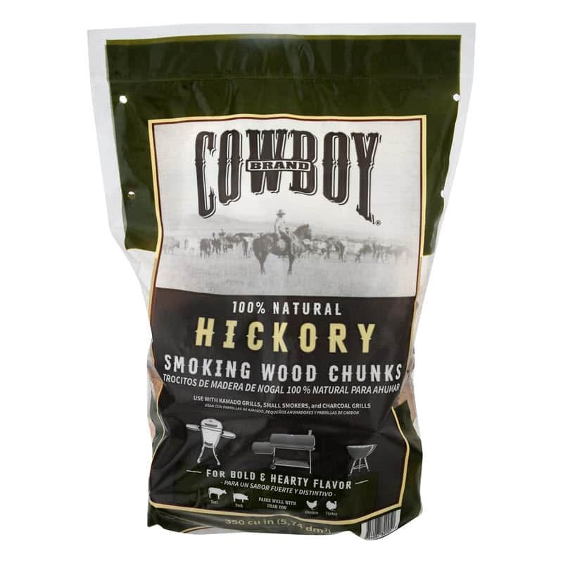 Cowboy Hickory Smoking Wood Chunks Bag