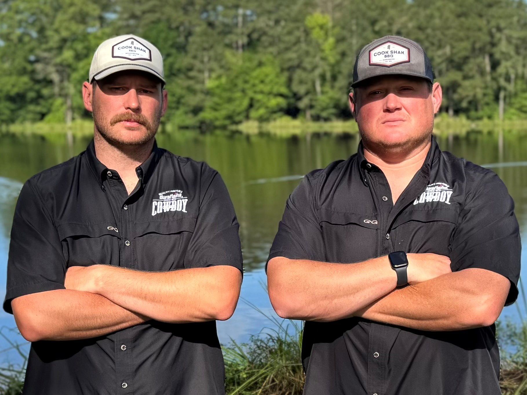 Cowboy Charcoal BBQ Team Pitmaster Keating & Kennedy Helms of Cook Shak BBQ