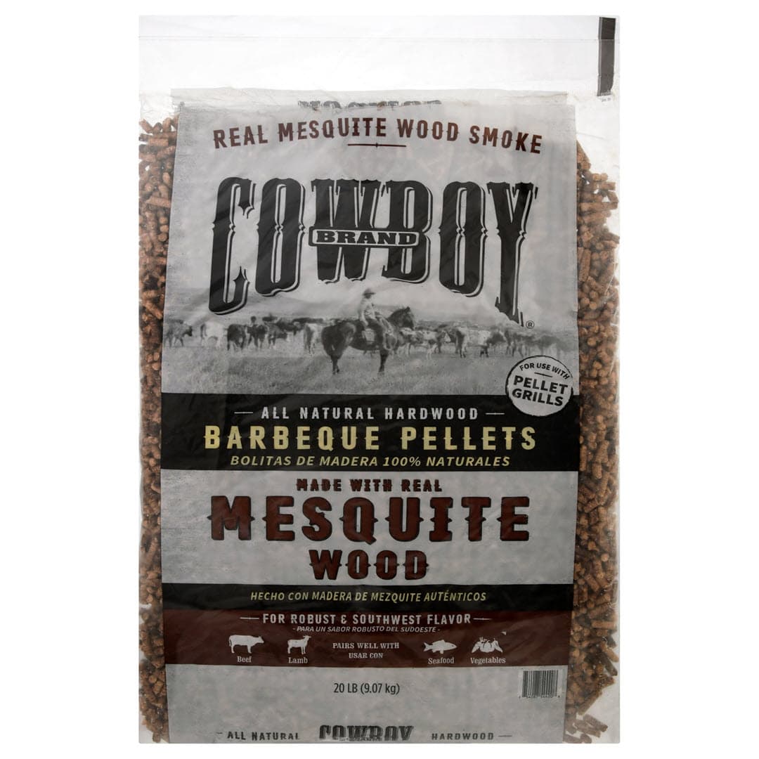 Bag of Cowboy Mesquite Barbecue Pellets