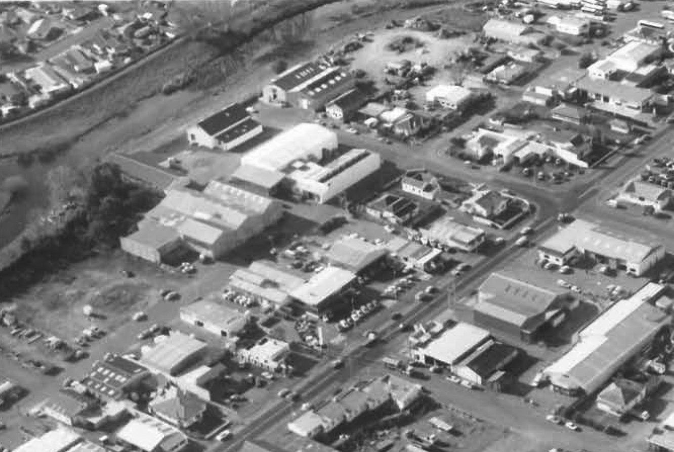 Blenheim Toyota Aerial view in 1990