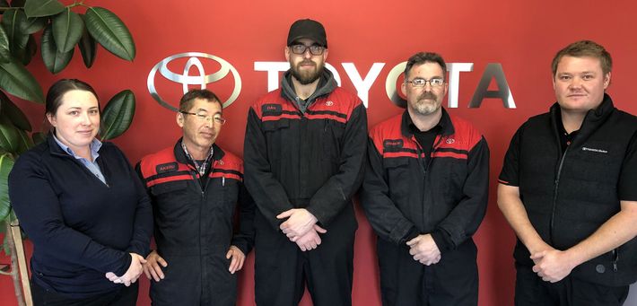 Kaiapoi Toyota dealership team for Mcdermid Auto Collective