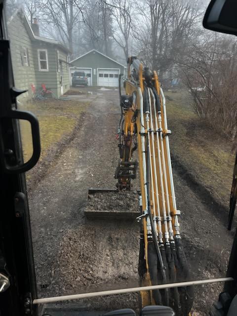 Yellow Excavator — Pine Valley, NY — Snow Chasers LLC