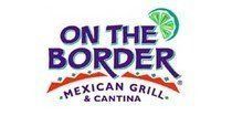 The logo for on the border mexican grill and cantina.