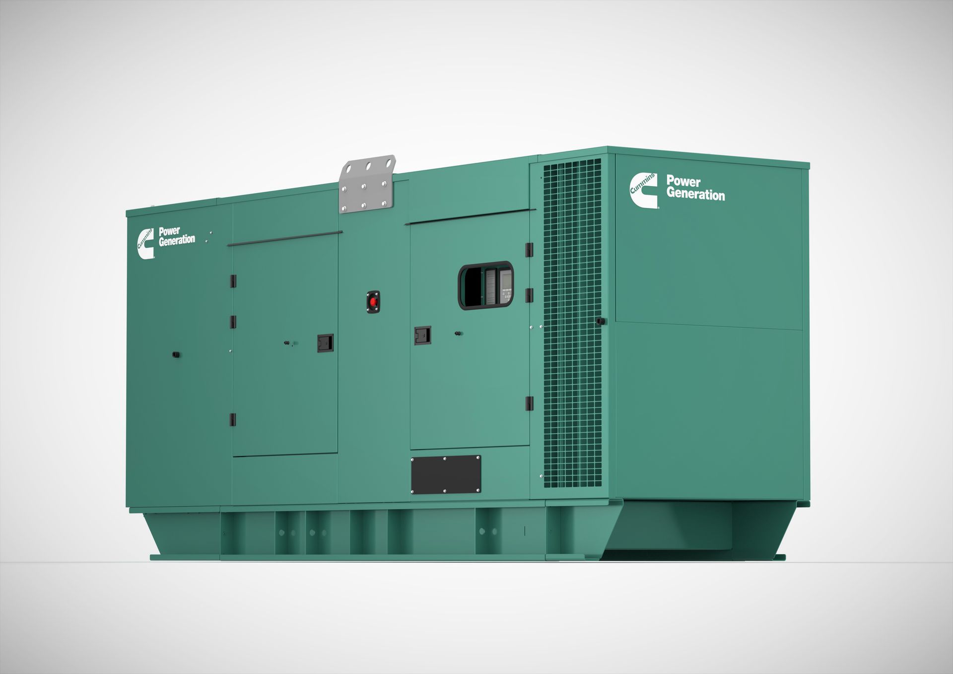 Green Cummins Power Generation generator.