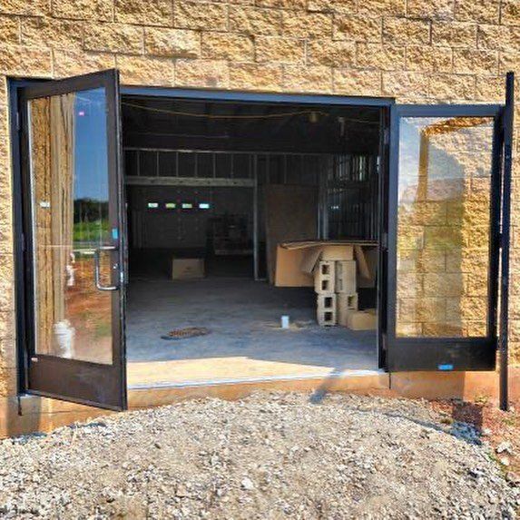 bifold showroom doors glass commercial business north brunswick nj