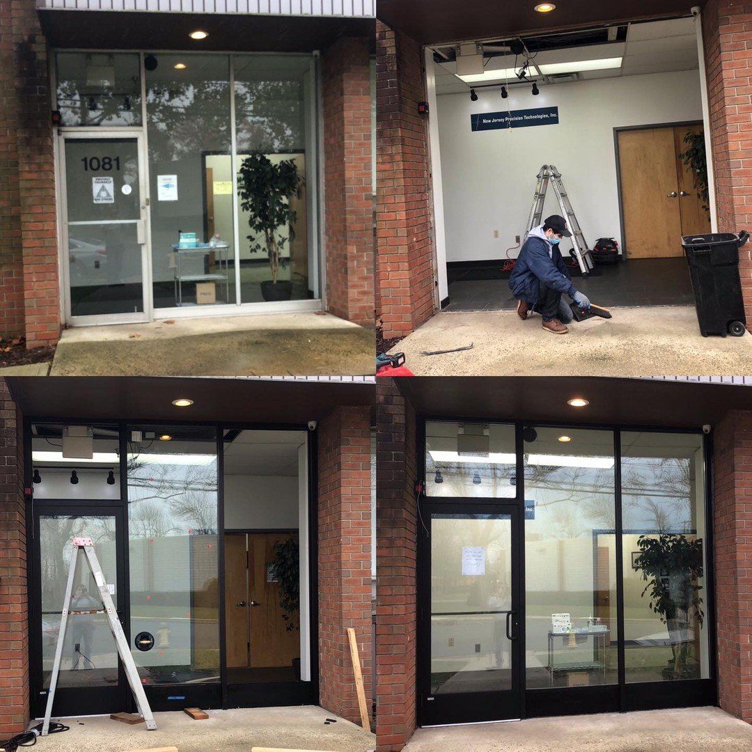 commercial business restaurant glass entryway entrance service window energy efficient east brunswick nj