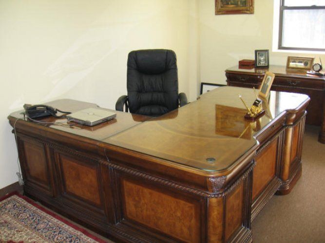 Corner Office Desk — Hillsborough, NJ — Hillsborough Glass Company