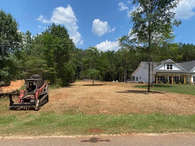 House Backyard— Loganville, GA — Georgia's Best Clearing & Grading