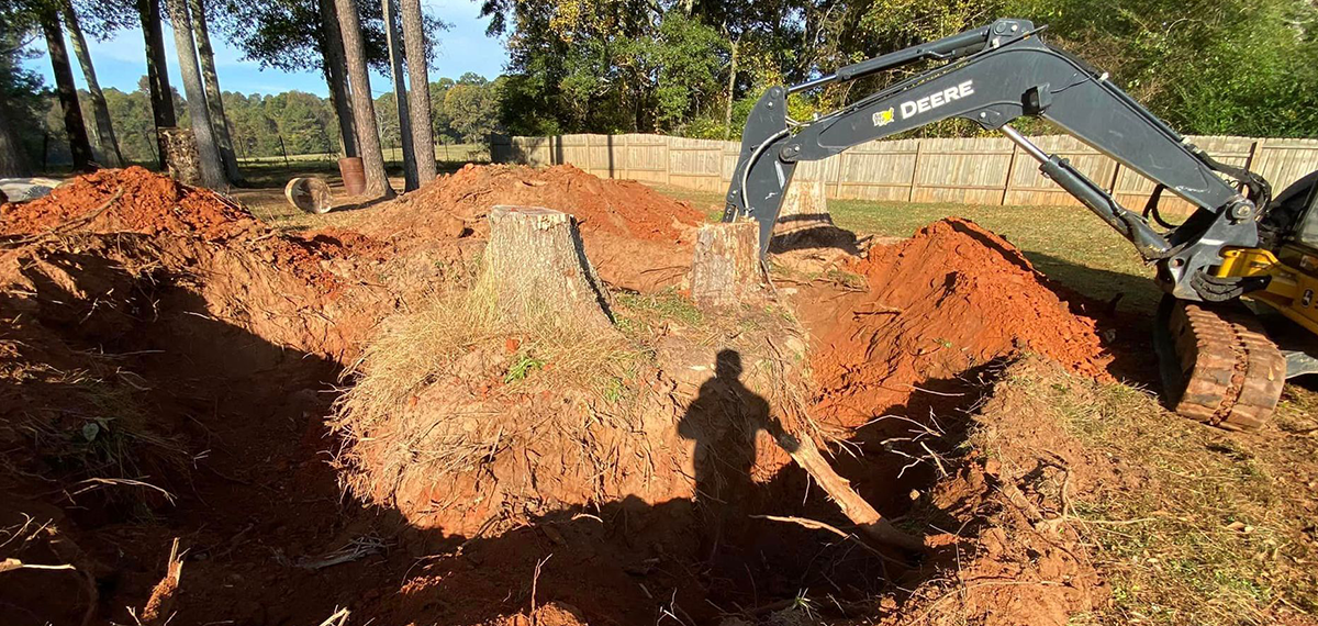 Stump removal — Loganville, GA — Georgia's Best Clearing & Grading