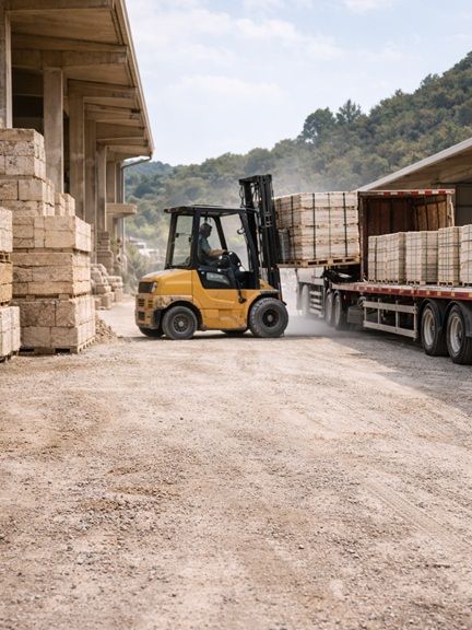 Magazino Carico Travertino