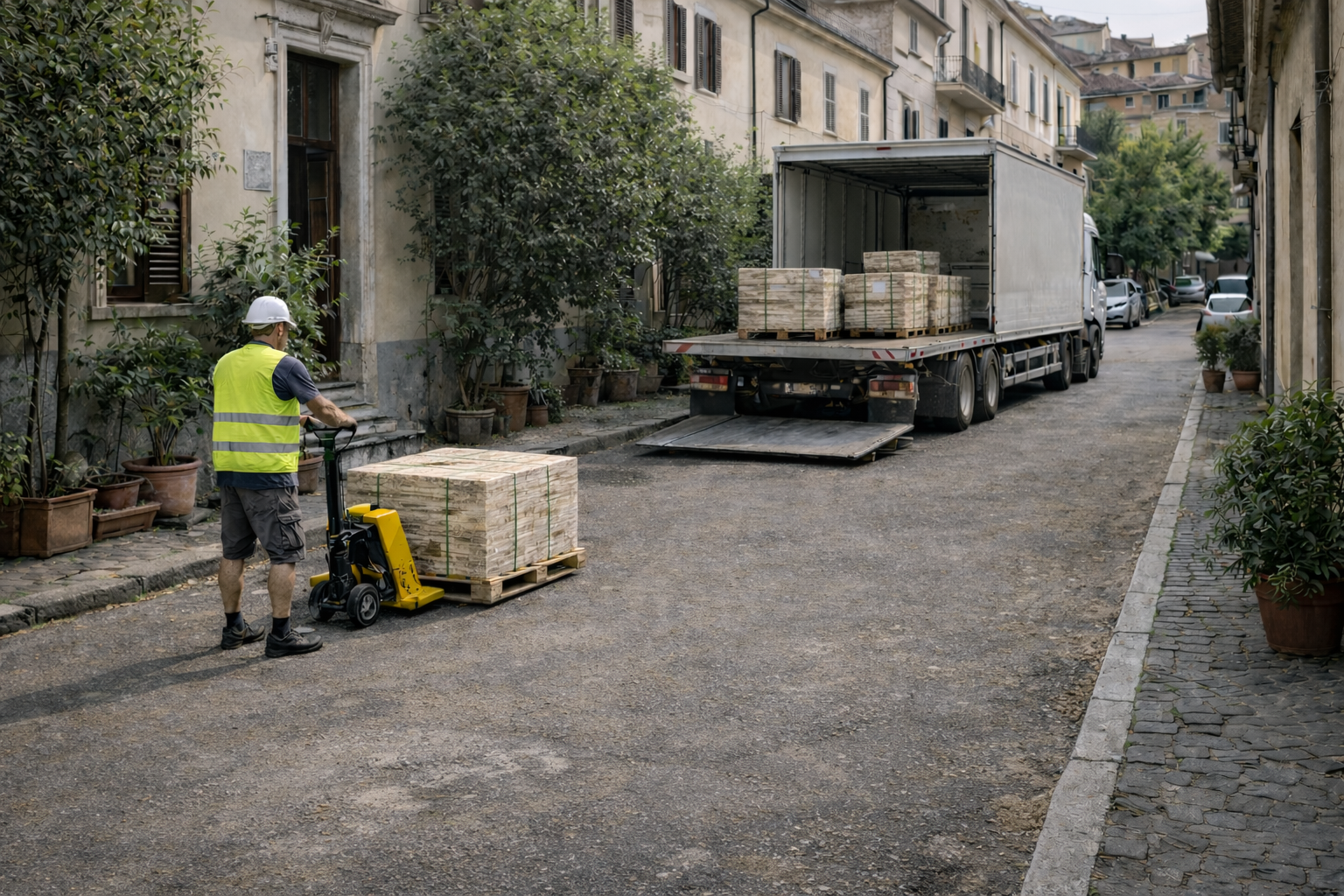 Colosseo costruito in Travertino Romano 