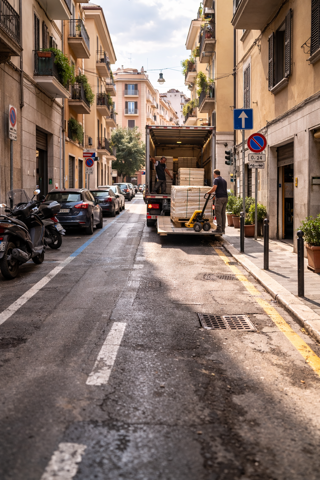 Travertino Milano Scarico