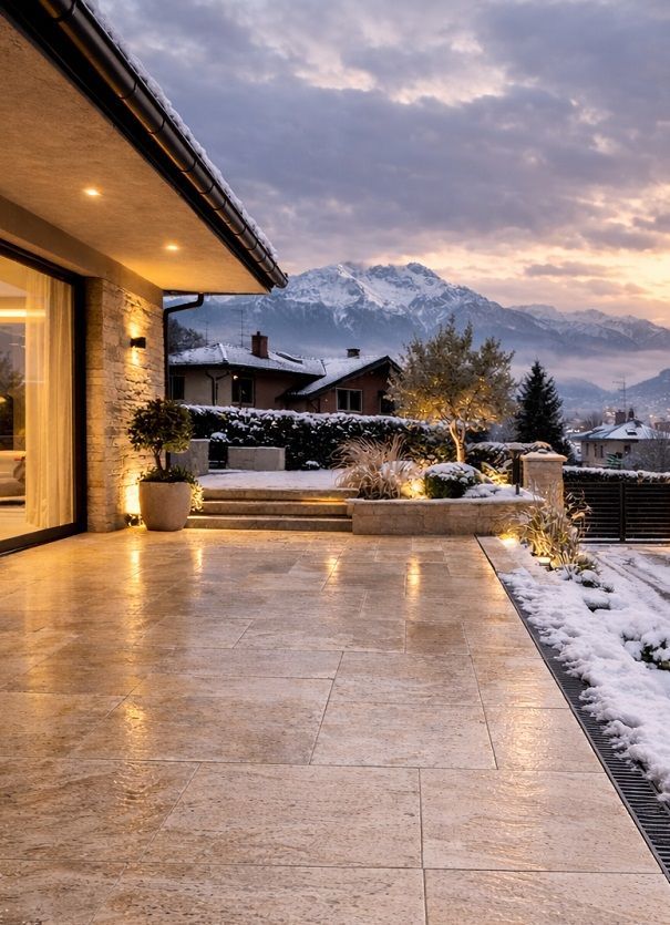 Travertino terrazza inverno Torino Travertino Terrazza Inverno Torino