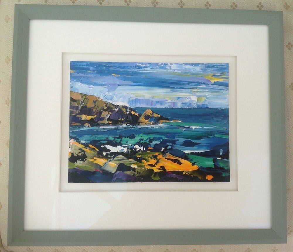 Landscape art framed
