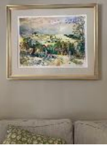 Picture framed and hung