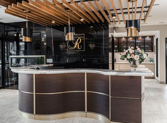 Modern Farmhouse Kitchen with Cherry and Walnut accents