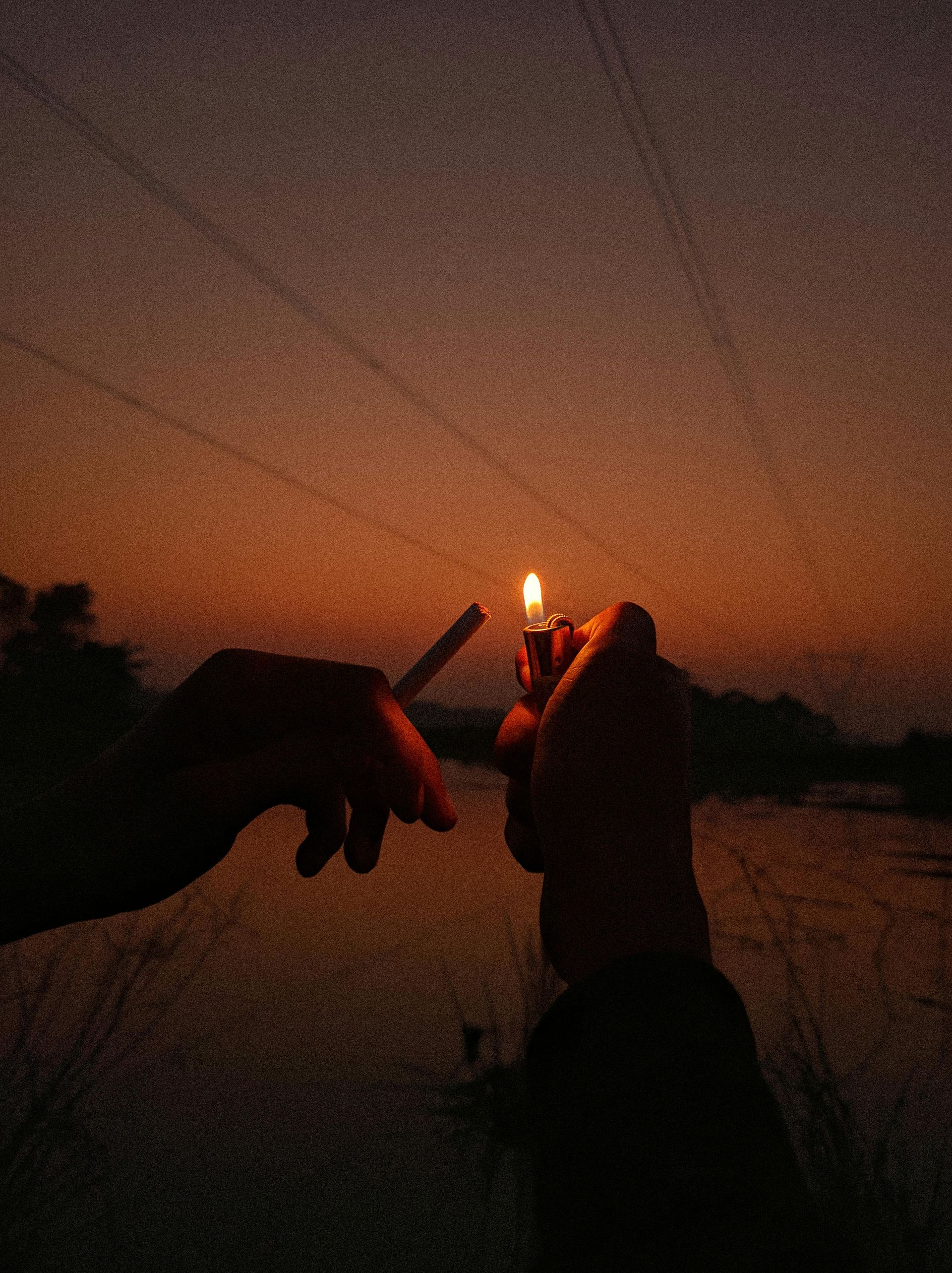 Number 4 formed from a bicycle chain on an orange background.